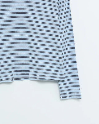 Pointelle Border Round Neck T-Shirt