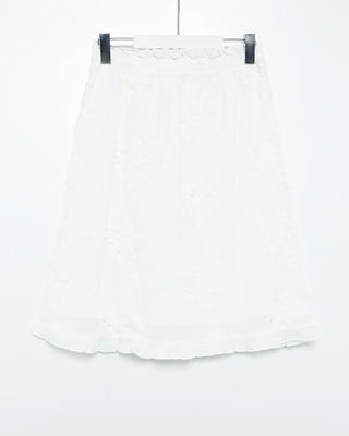 Punching Jacquard Flower Easy Skirt