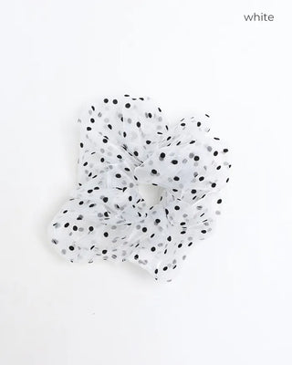Sheer Dot Scrunchie