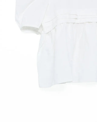 Square neck puff blouse