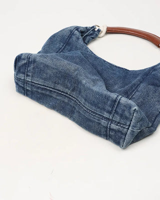 Denim shoulder bag