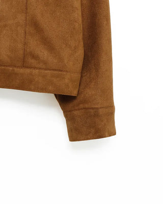 Suede color pocket point jacket