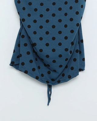 Polka Dot Round Neck Sleeveless