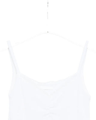 Shirred Lace Sleeveless