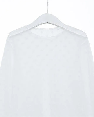 Flower sheer T-shirt