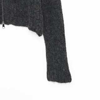 Color 2-Way Knit Hoodie