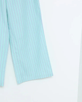 Wide striped easy pants