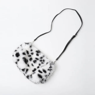 Leopard fur bag