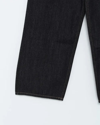 Back-belt denim pants