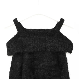 Mohair off-shoulder knit