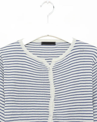 Ribbed border cardigan