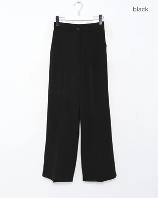 Pintuck Simple Slacks