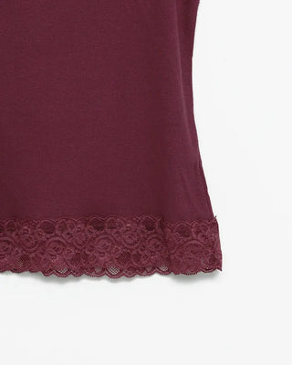 Hexagon Lace Neck Camisole