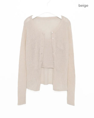 Camisole set cardigan