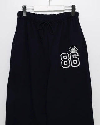 Number patch sweatpants