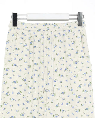 Flower pattern sweatpants