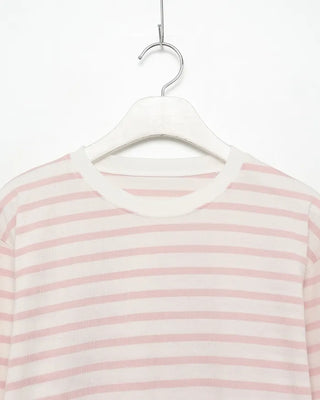 Simple striped round neck long sleeve T-shirt