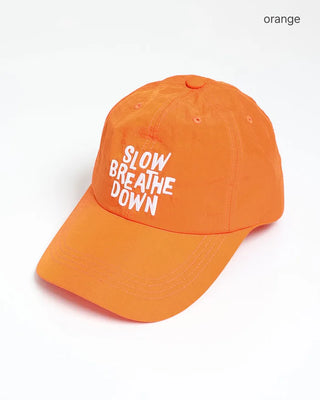 Drawstring Lettering Nylon Cap