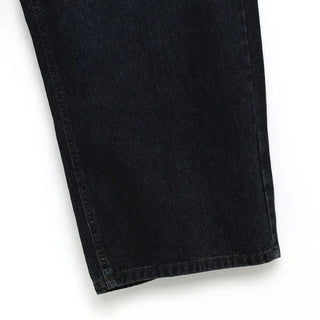 Striped ribbed denim pants