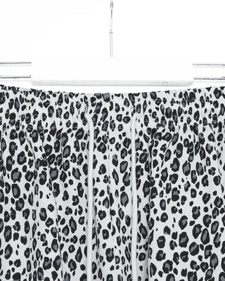 Leopard print elastic waist shorts