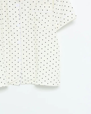 Polka Dot Half-Sleeve Shirt & Shorts Pajama Set