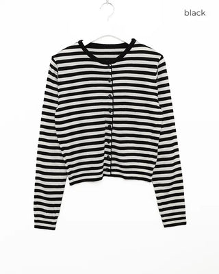 Ribbed Border Basic Fit Cardigan