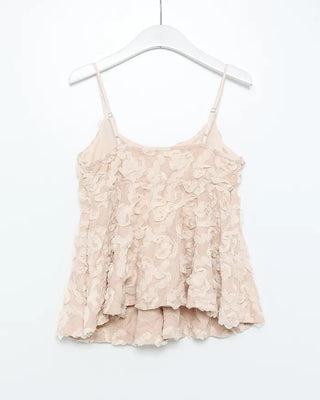 Flower corsage camisole bustier