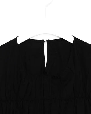 Shirred sleeveless blouse
