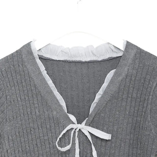 Frill Ribbon Cable Knit