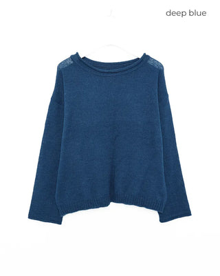 Alpaca sheer oversized knit