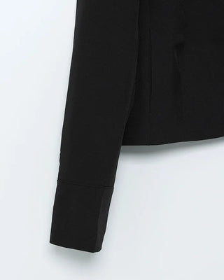 Cropped button jacket