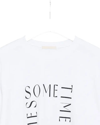 Sometimes Lettering Short-Sleeved T-Shirt