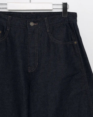 Slit denim pants