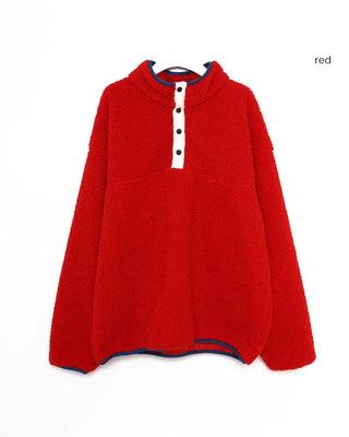 Warm Button Fleece Anorak