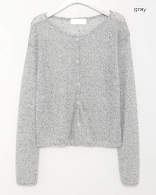 Linen blend cardigan
