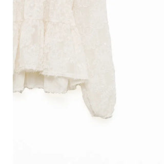 Flower lace blouse