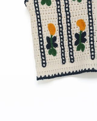 Flower Crochet Knit Vest