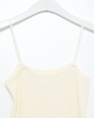 Camisole & Deep Glass Neck Mesh Knit