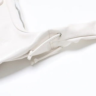 Ribbon Shirring Shoulder Bag