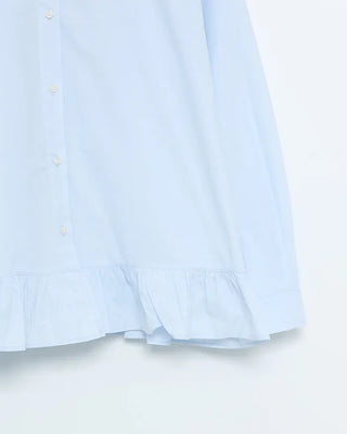 Frilled collar shirt