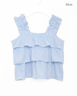 Tiered ruffle sleeveless dress