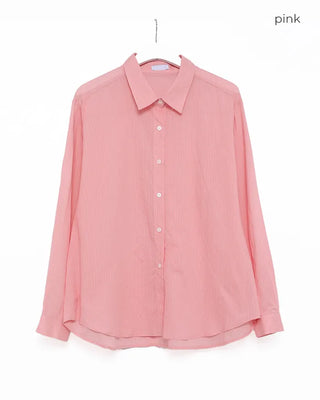 Striped cotton rayon shirt