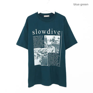 slowdive printed short-sleeved T-shirt