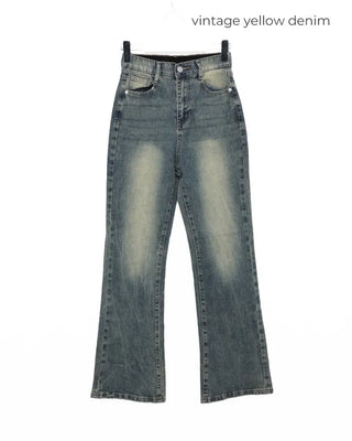Bootcut banded denim