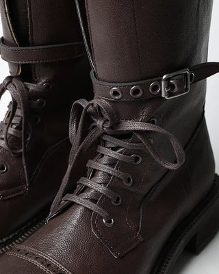 Lace-up Tanker Long Boots