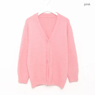 Oversized V-neck cardigan