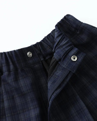 (ORIGINAL) Tartan Check Half Wide Easy Pants