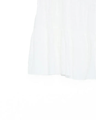 String Gathered Midi Skirt