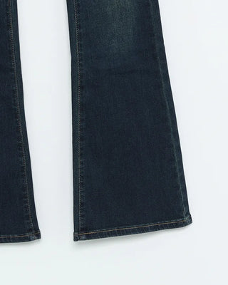 Gradient Wash High Waist Bootcut Denim Pants