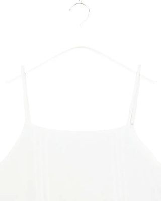 Flower punching lace hem camisole dress